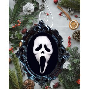 Ghost Face Christmas Tree Ornament Scream Slasher Film Holiday Decor